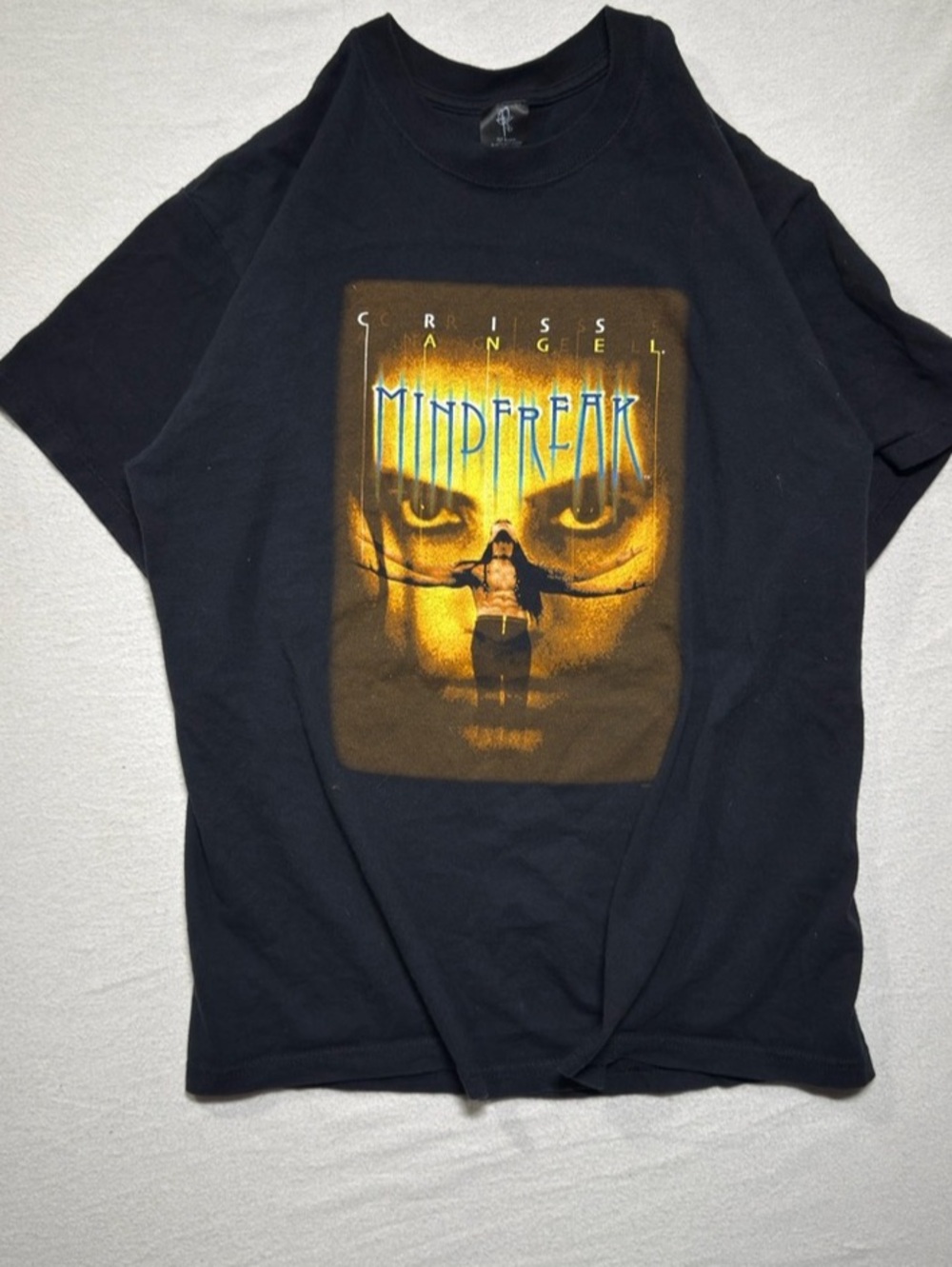 Vintage criss angel Mind Freak Graphic Short Sleeve Tee in Black